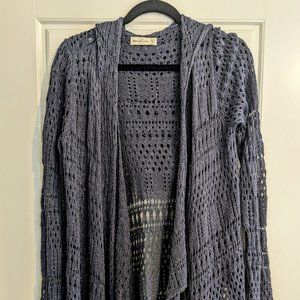 Blue A&F Wrap with Hood, Size XS/S